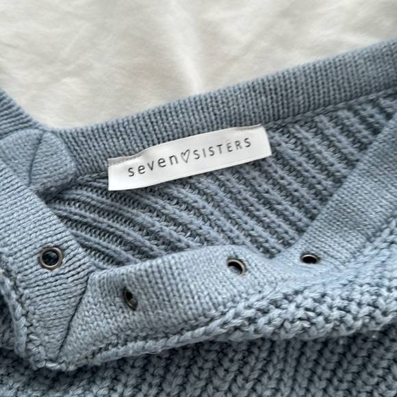 Pale Blue Seven Sisters over the shoulder sweater - Picture 3 of 3